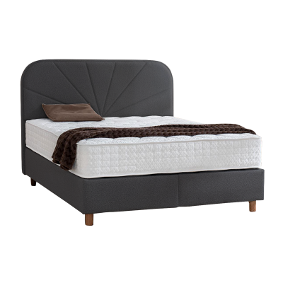 Тапицирана спалня с матрак DELUX PREMIUM 160 x 200 - антрацит