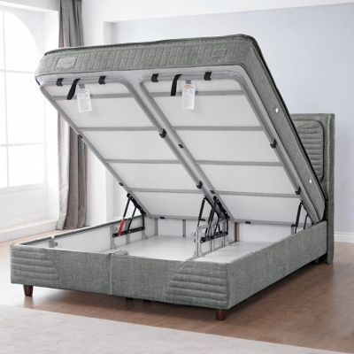 Тапицирана спалня с матрак STRESS ZERO 160 x 200 - бежов 19