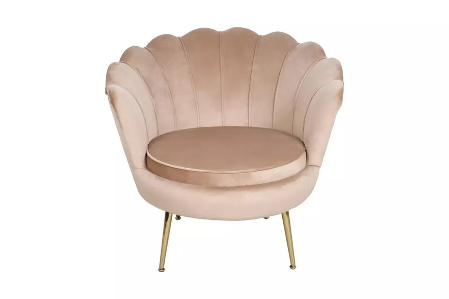 Кадифено кресло – златно/бежово 28