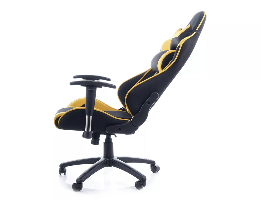 Геймърски стол – черен/жълт
