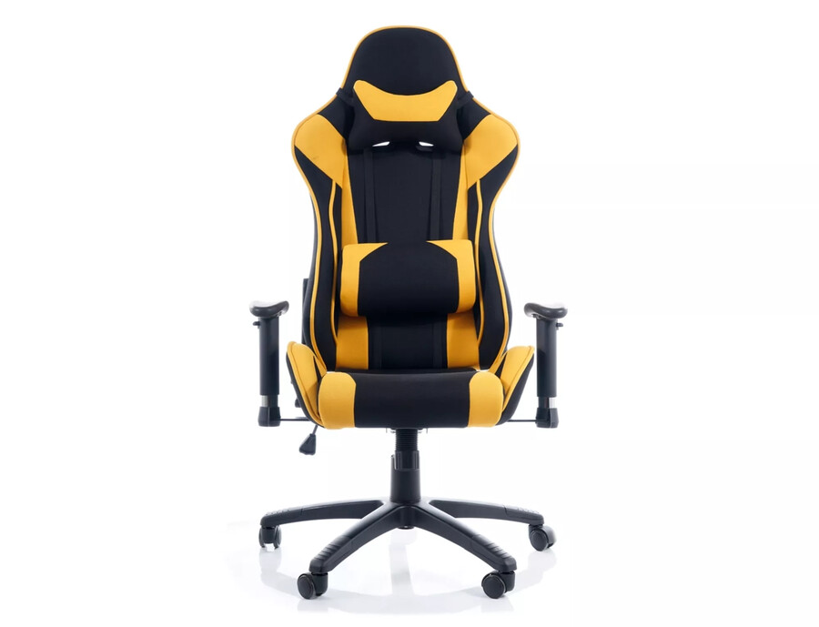 Геймърски стол – черен/жълт