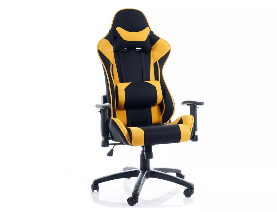 Геймърски стол – черен/жълт