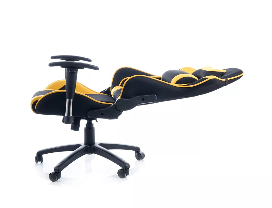 Геймърски стол – черен/жълт