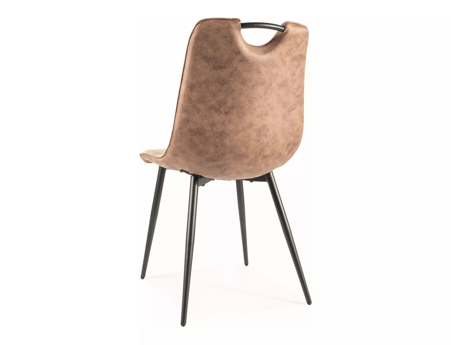 Стол с дръжка – кафяв/черен