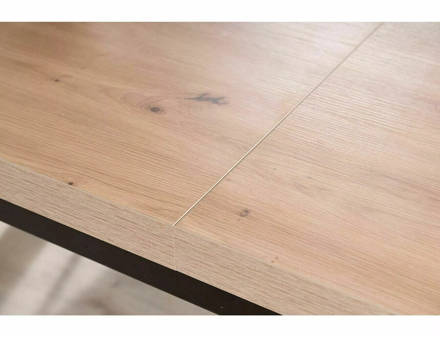 Разтегателна маса 140/218×80 – занаятчийски дъб/черно