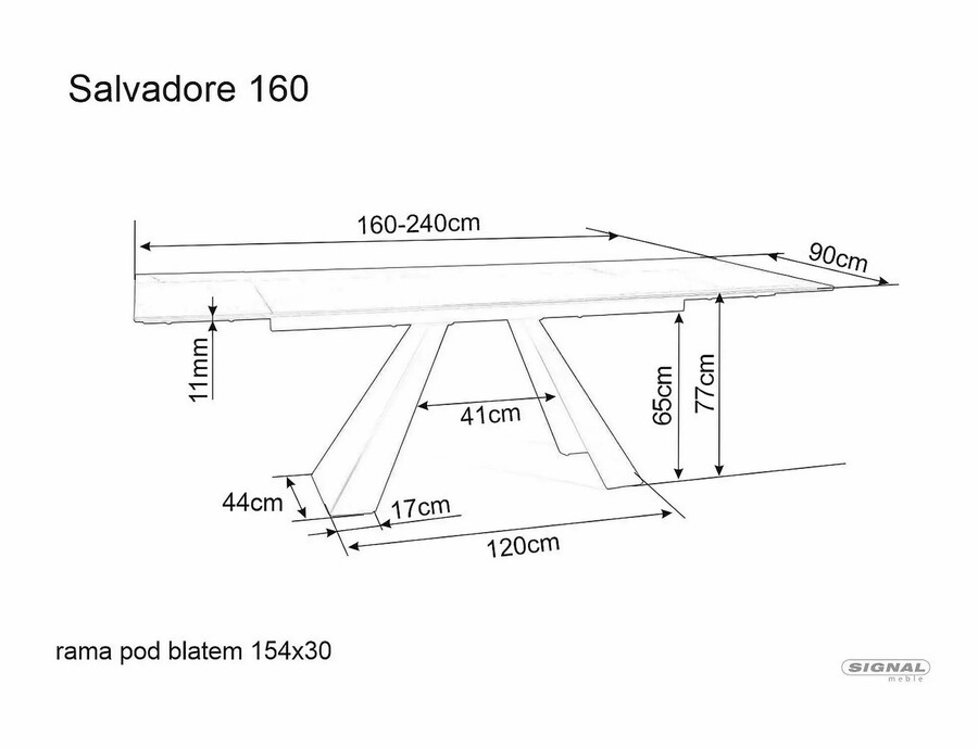 Керамична разтегателна маса 160/240×90 – тюркоаз/черен мат