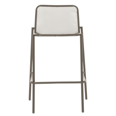 Метален кетъринг бар стол BAMA - капучино