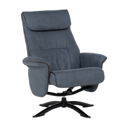 Кресло с табуретка EMA - синьо