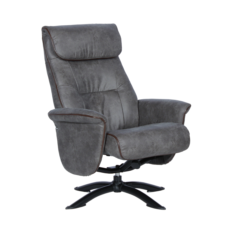 Кресло с табуретка EMA – сиво