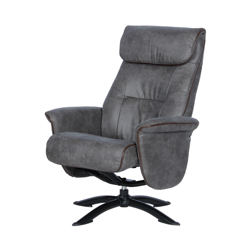 Кресло с табуретка EMA – сиво