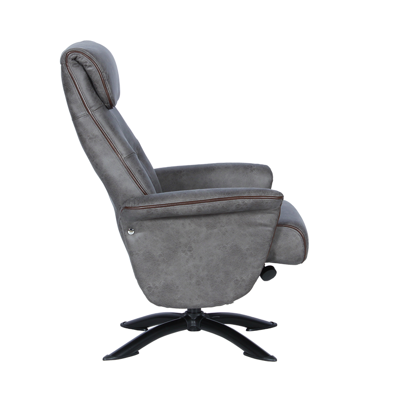 Кресло с табуретка EMA – сиво