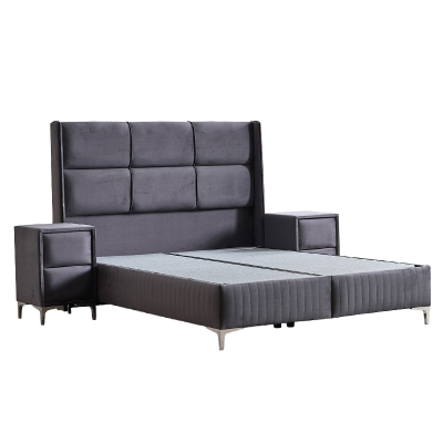 Тапицирана спалня с матрак BELLA 160 x 200 - графит 29