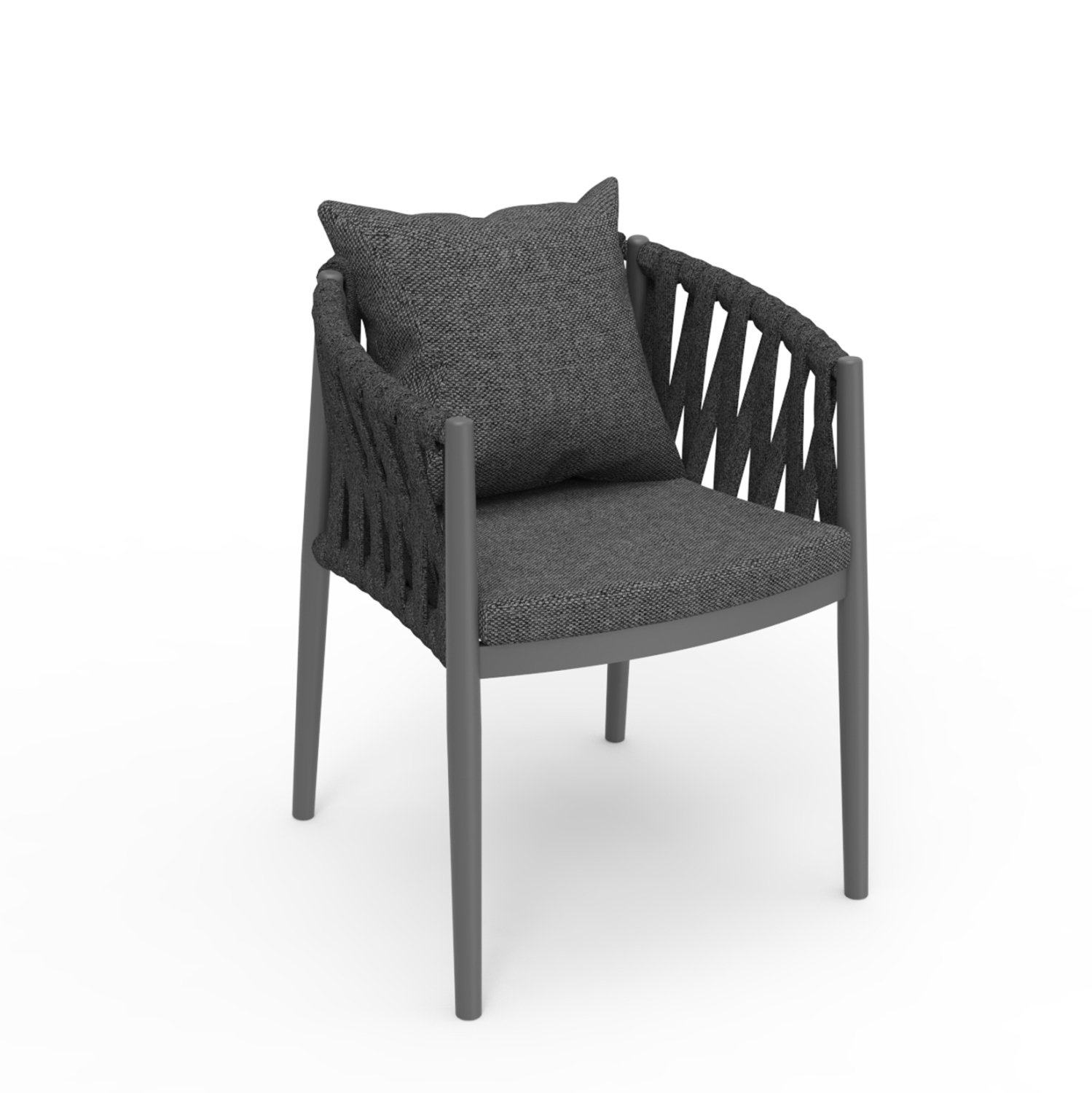 Кресло – цвят тъмно сив