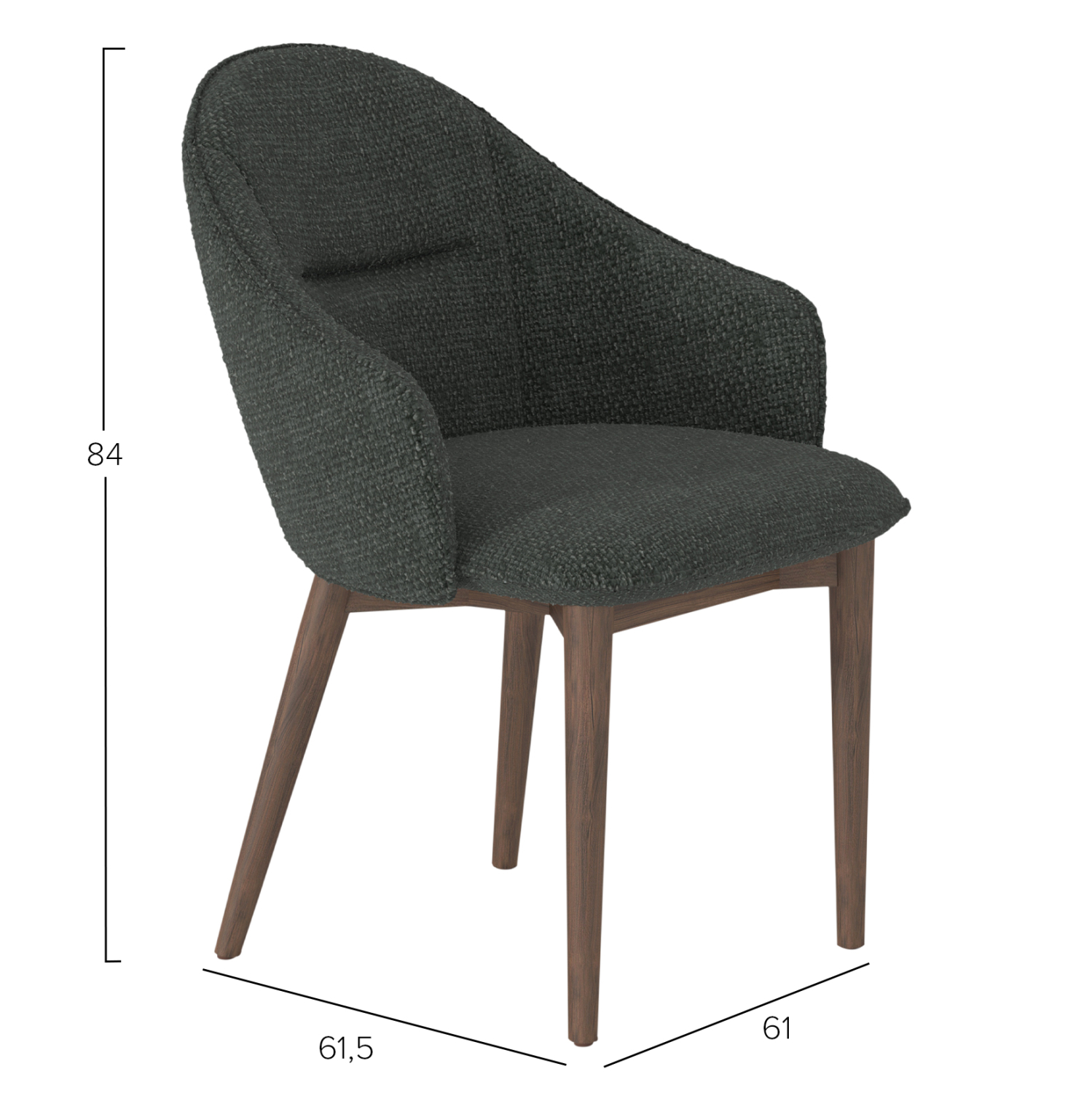 Стол – цвят тъмно сив-орех