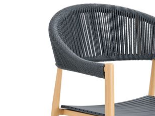 Кресло – цвят черен-натурал