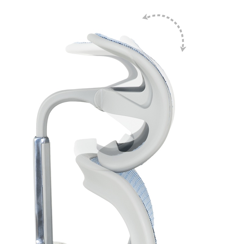 Ергономичен стол ERGOHUMAN ELITE 2 – сива рамка – син