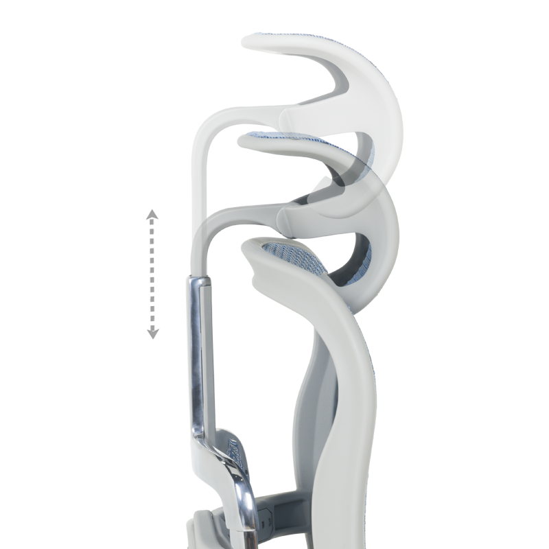 Ергономичен стол ERGOHUMAN ELITE 2 – сива рамка – син