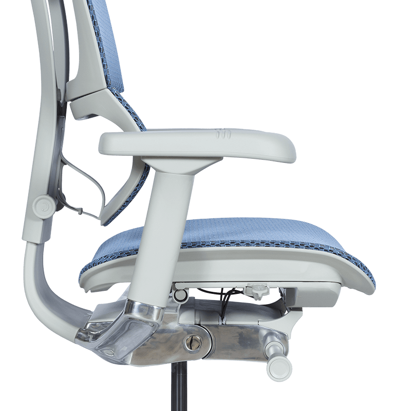 Ергономичен стол ERGOHUMAN IOO ELITE 2 – сива рамка – син