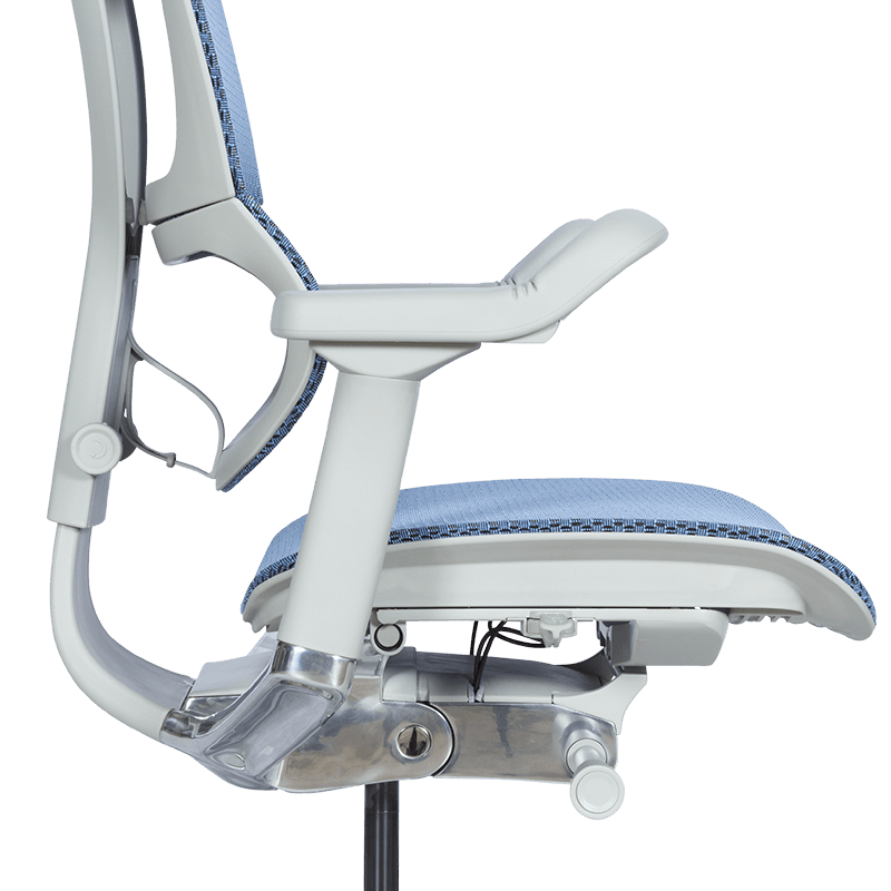 Ергономичен стол ERGOHUMAN IOO ELITE 2 – сива рамка – син