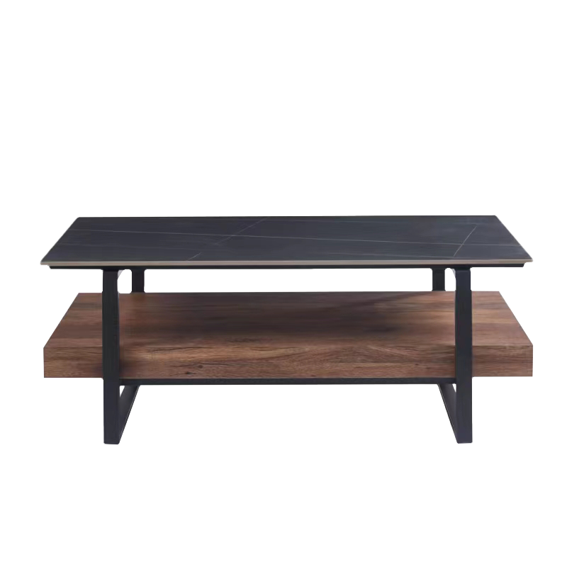 Холна маса PITEA – орех / черно