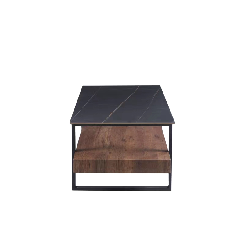 Холна маса PITEA – орех / черно