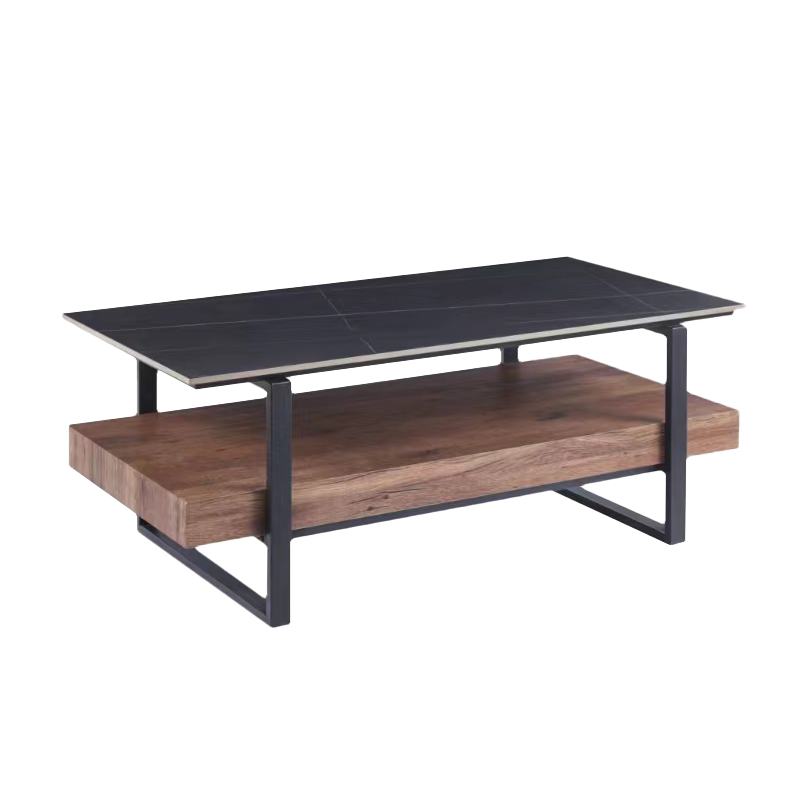 Холна маса PITEA – орех / черно