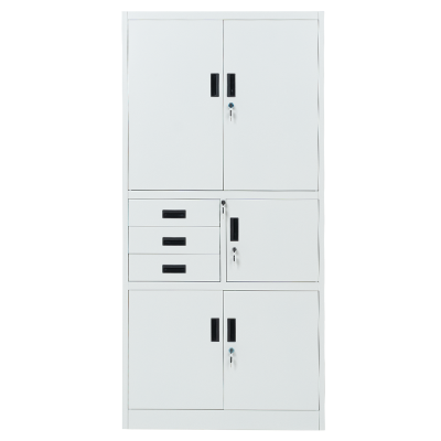 Метален шкаф Carmen CR-1281 Е K - сив