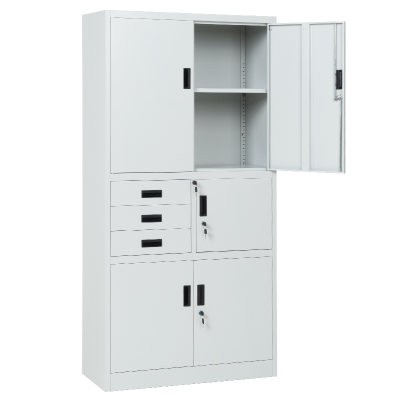 Метален шкаф Carmen CR-1281 Е K - сив