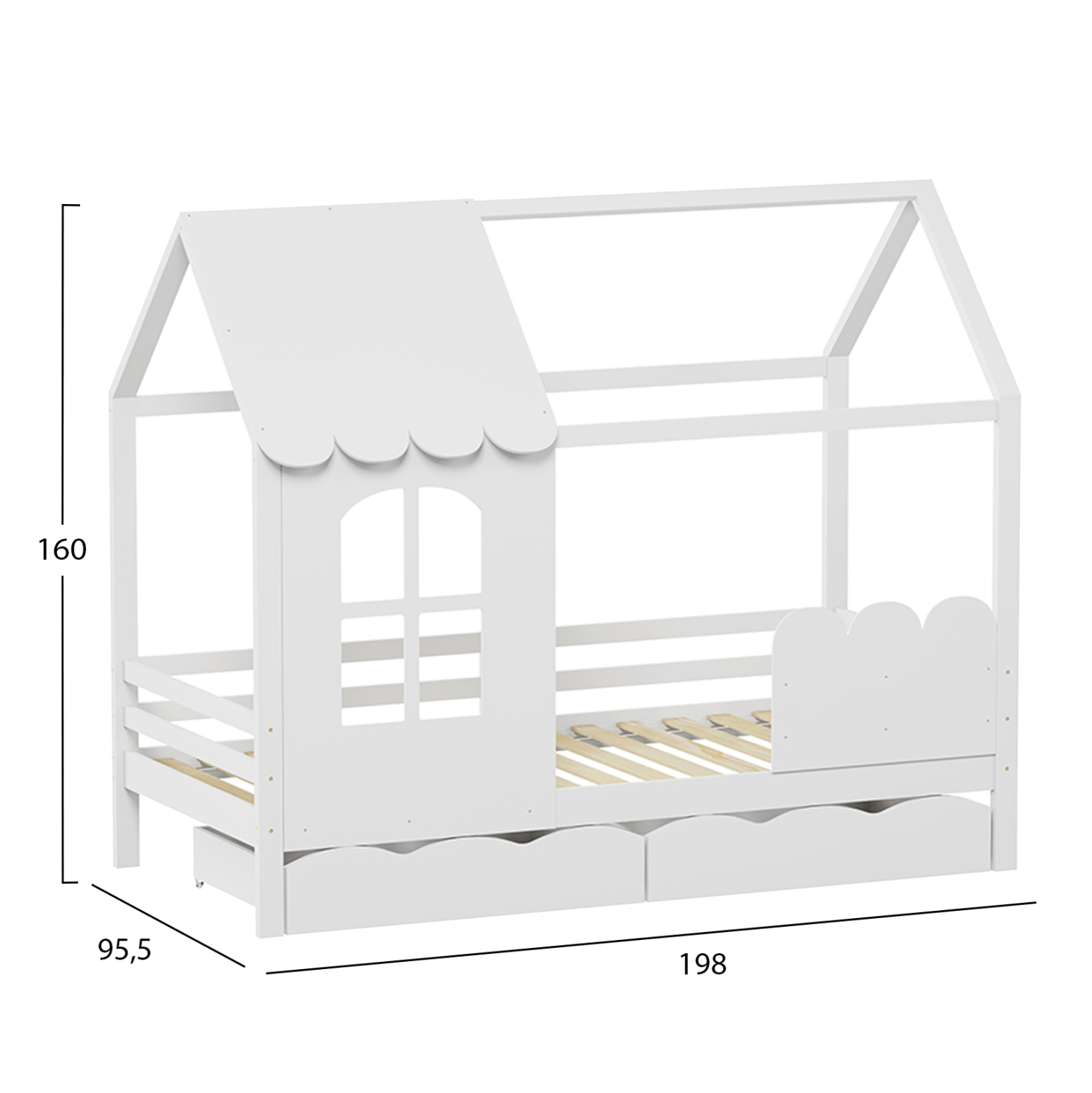 Легло – бял цвят