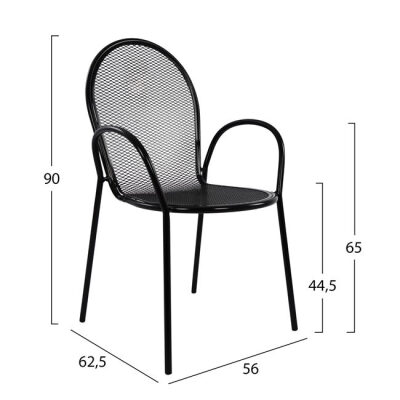 Стол черен цвят