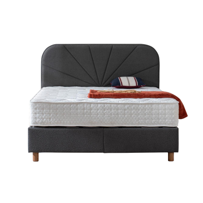 Тапицирана спалня с матрак DELUX PREMIUM 160 x 200 - антрацит