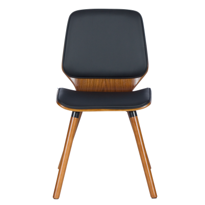 Трапезен стол Carmen 9977 - орех / черен