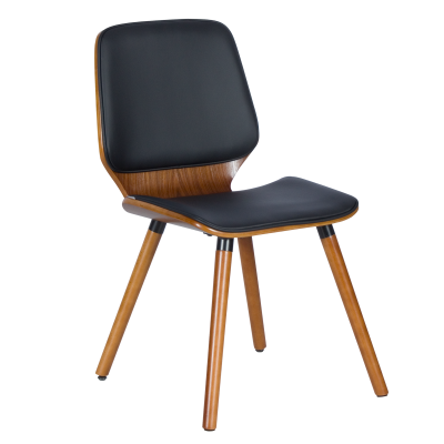 Трапезен стол Carmen 9977 - орех / черен