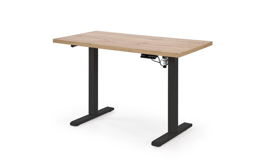 Бюро с регулируема височина - Артисан дъб/Черен Бюро с регулируема височина – Артисан дъб/Черен