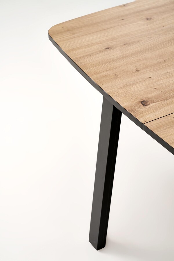 Разтегателна маса 130/170×80 – дъб занаятчия/черно