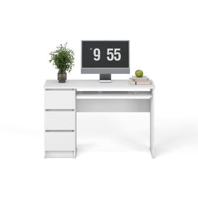 бюро с чекмеджета - бяло