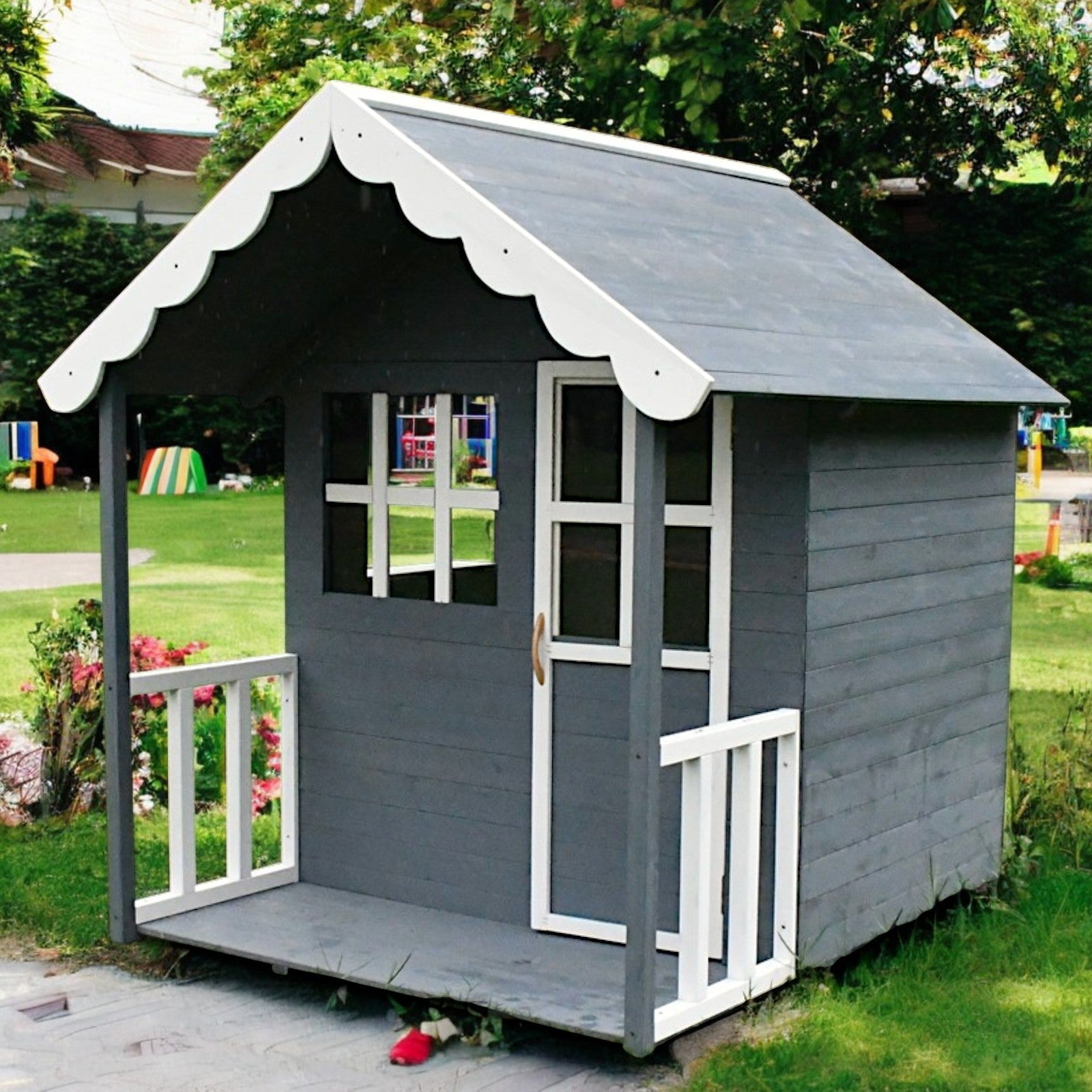 Дървена Детска Къща GINGER HOME