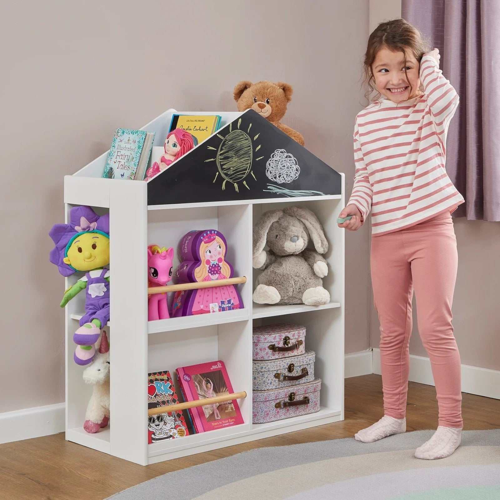 Детска Етажерка за Играчки и Книги GINGER HOME