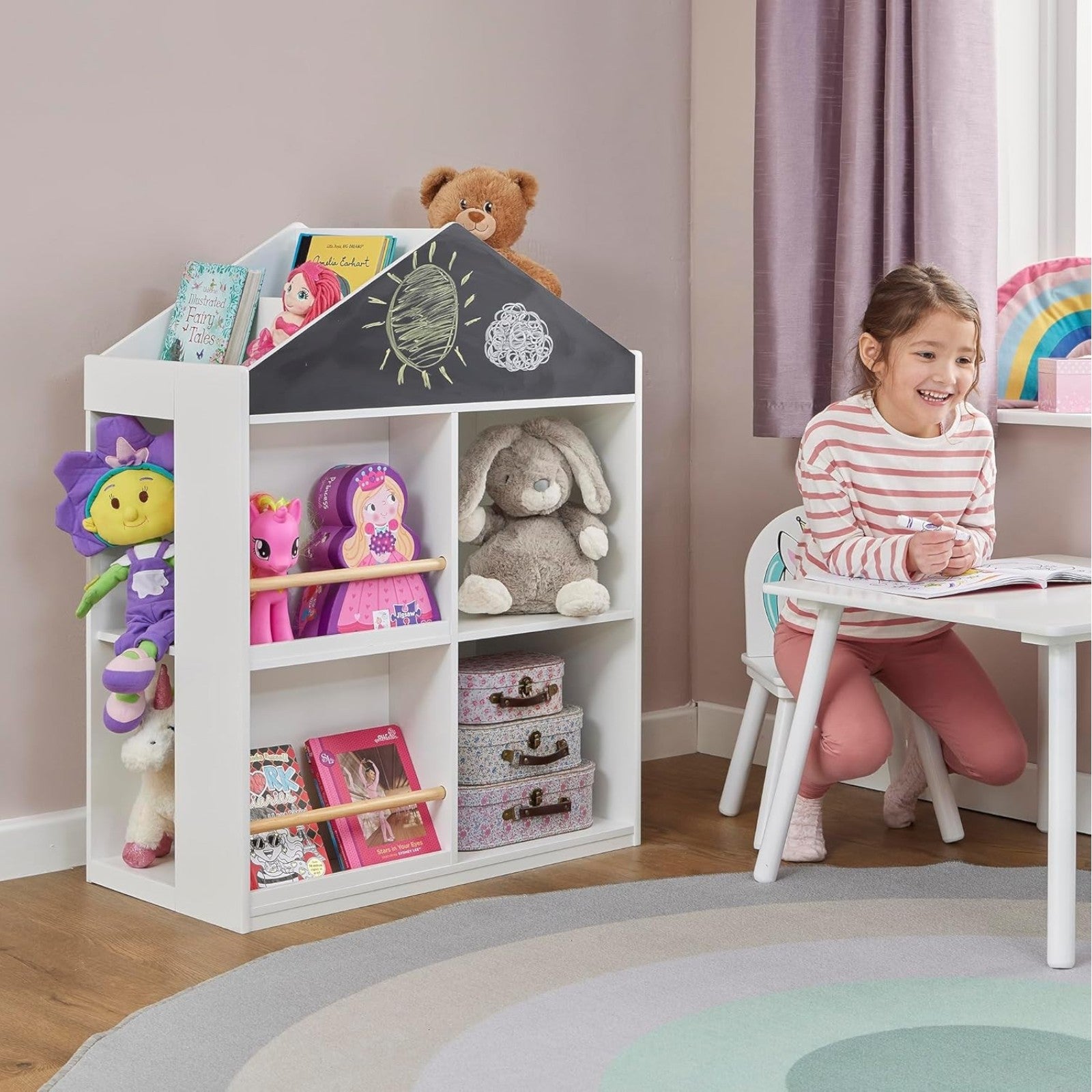 Детска Етажерка за Играчки и Книги GINGER HOME