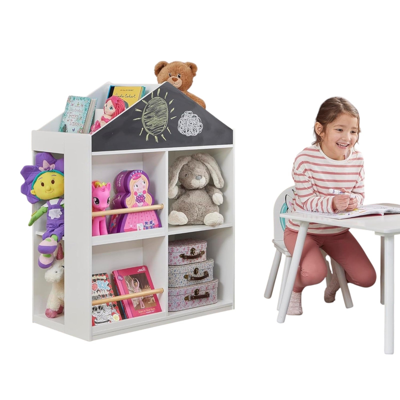 Детска Етажерка за Играчки и Книги GINGER HOME