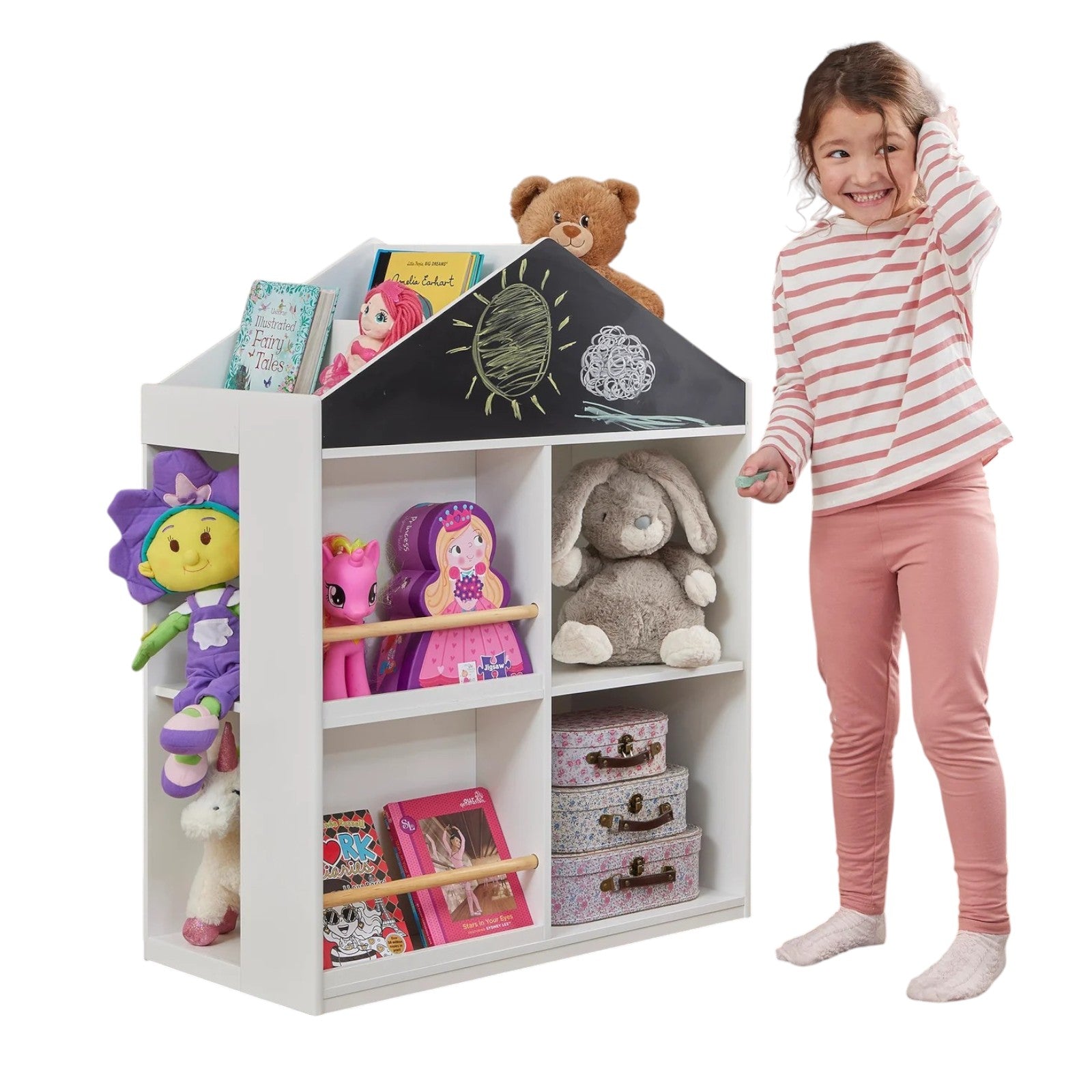 Детска Етажерка за Играчки и Книги GINGER HOME