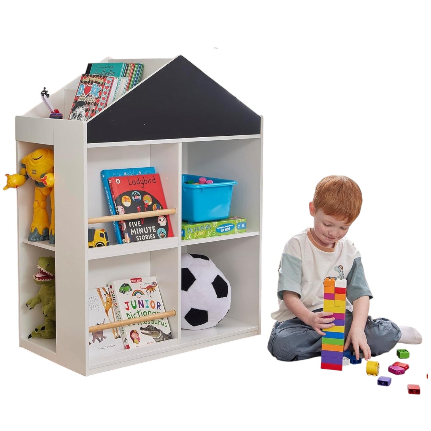 Детска Етажерка за Играчки и Книги GINGER HOME