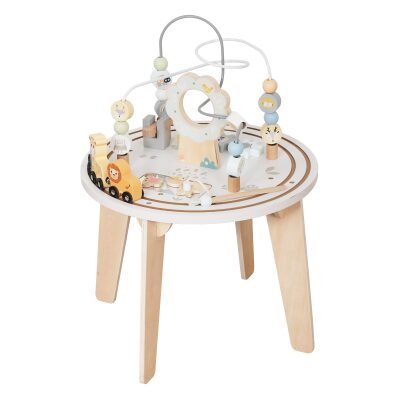 Детска Дървена Образователна Маса с Лабиринт и Мъниста GINGER HOME