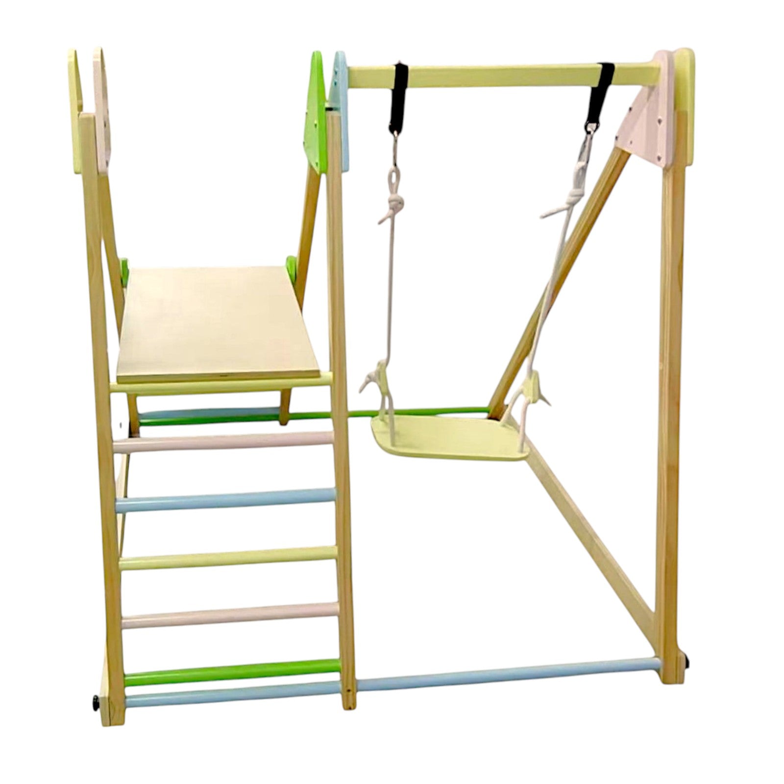 Детски Дървен Комплект GINGER HOME 4 в 1 – Люлка