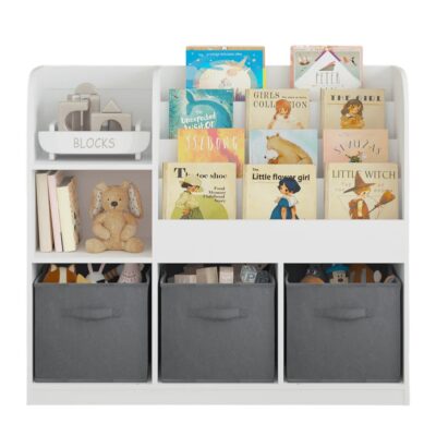 Етажерка с Рафтове за Играчки и Книги