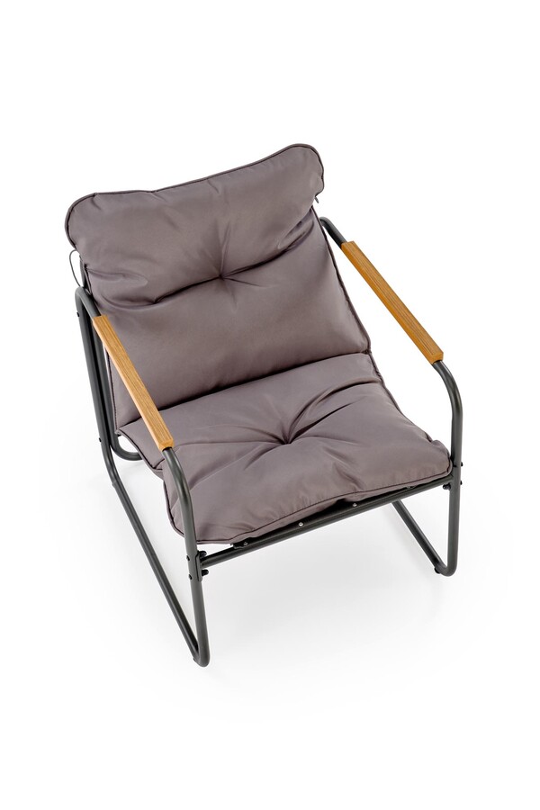 Комплект градински мебели – ясен/кафяв