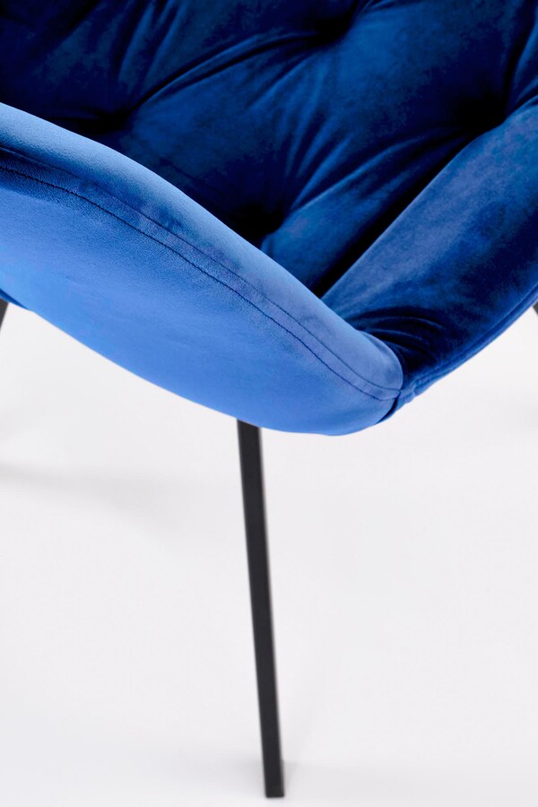 Въртящ се стол – тъмносин