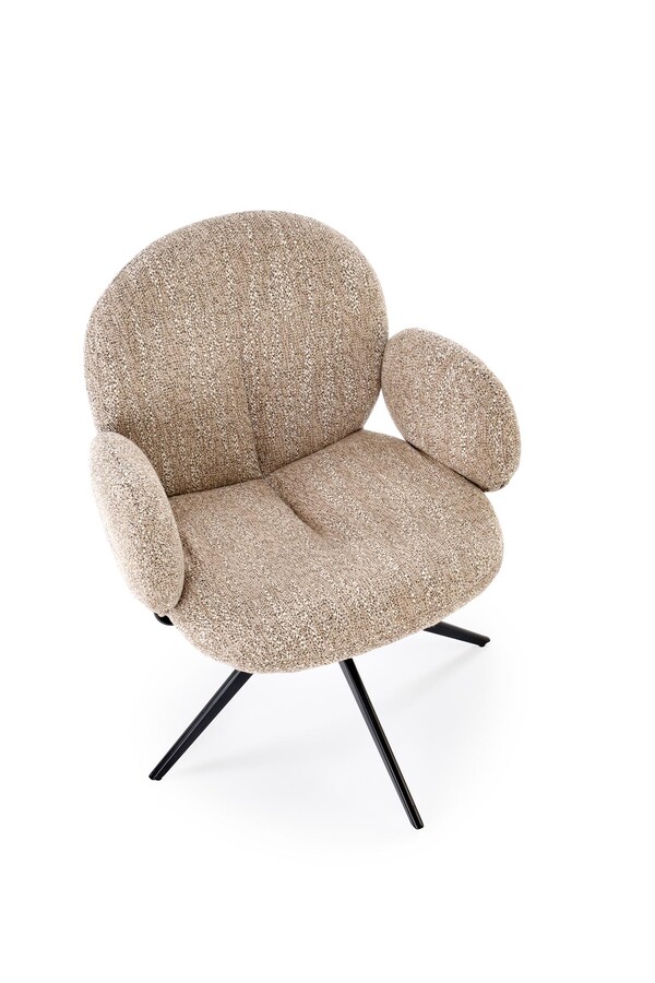 Въртящ се стол – тъмнобежов