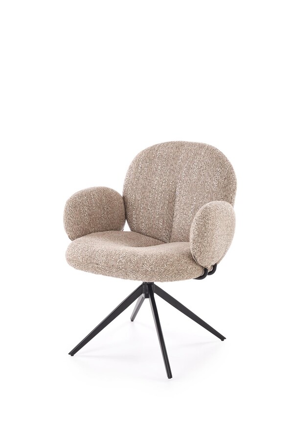 Въртящ се стол - тъмнобежов