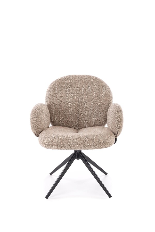 Въртящ се стол – тъмнобежов